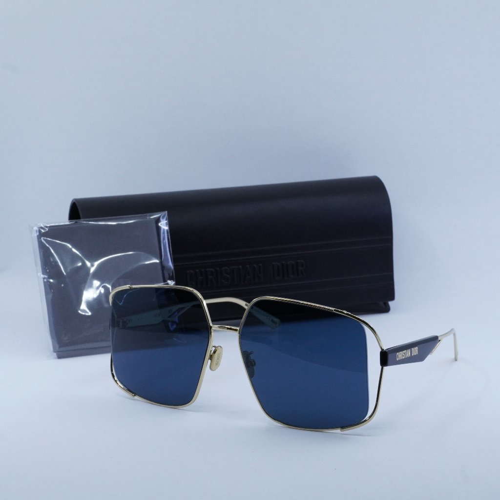Dior Archidior S1u B0b0 Square Sunglasses - Gold/Blue